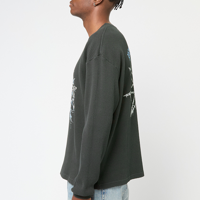 Pleasures x Slipknot Spit Thermal Long Sleeve vert 87746 3