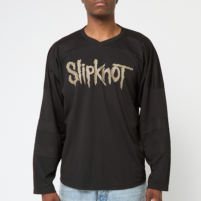 Pleasures x Slipknot X-Ray Hockey Jersey schwarz 87757 2