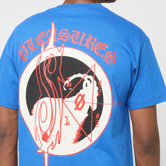 Pleasures x Slipknot Goat T-Shirt blauw 88760 5