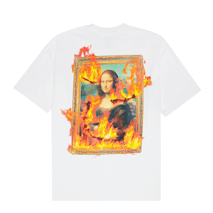 Pleasures Burn Again T-Shirt blanc 90963 1