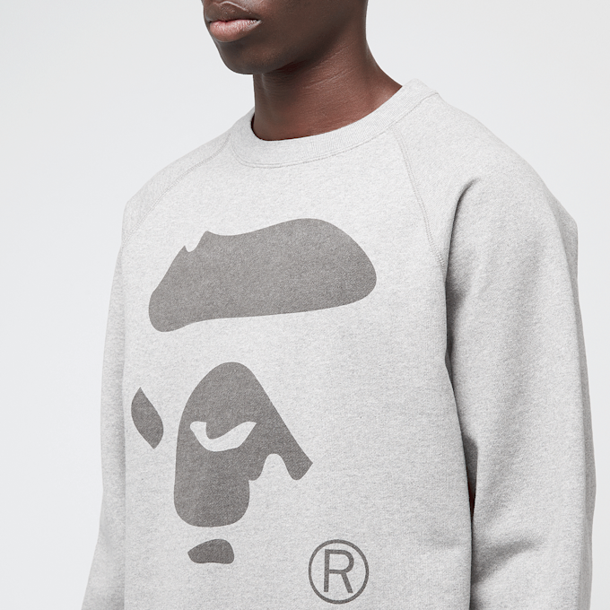 A Bathing Ape Ape Face Crewneck Sweatshirt grijs 86290 6