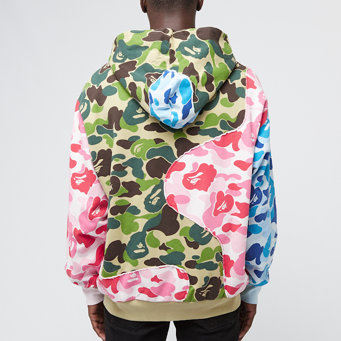 A Bathing Ape ABC Camo Patchwork Relaxed Fit Zip Hoodie multi-colour 87734 4