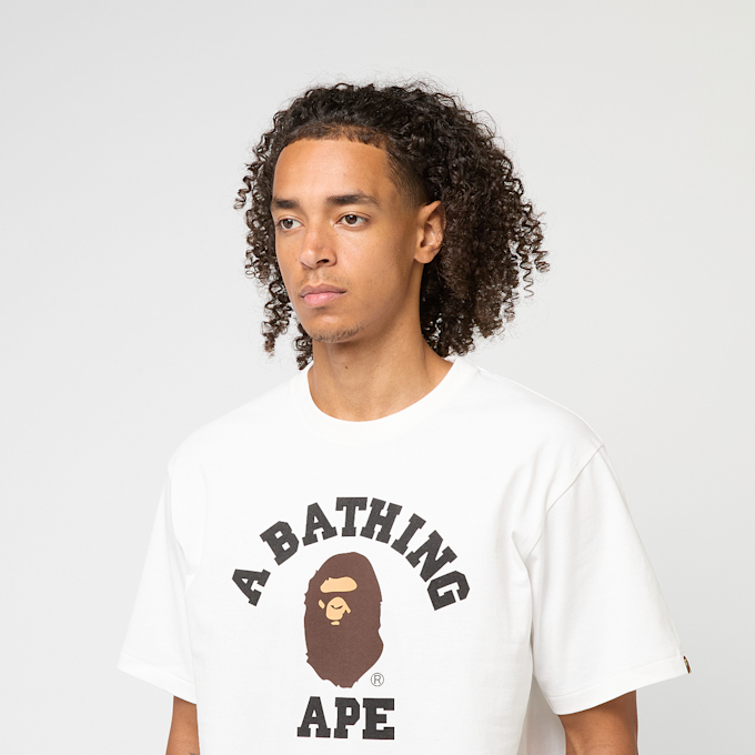 A Bathing Ape College Tee white white 87769 5
