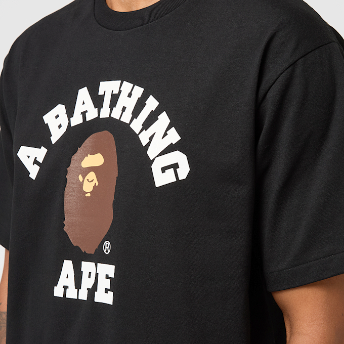 A Bathing Ape College Tee black 87768 5