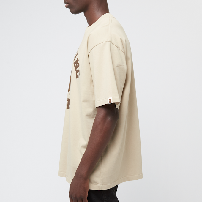A Bathing Ape College Monogram College Relaxed Fit Tee beige 89869 3