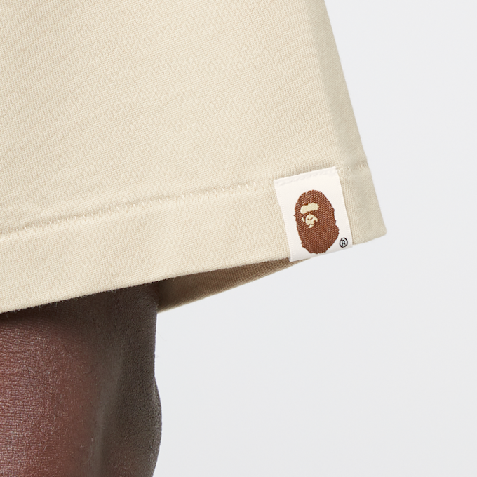 A Bathing Ape College Monogram College Relaxed Fit Tee beige 89869 6