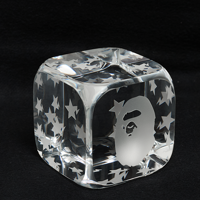 A Bathing Ape Ape Head Crystal Dice Weight clear Undefined Color 90853 3