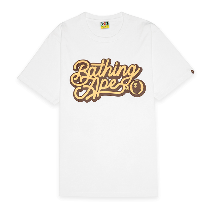 A Bathing Ape Bathing Ape Script Logo Tee white 86331 1