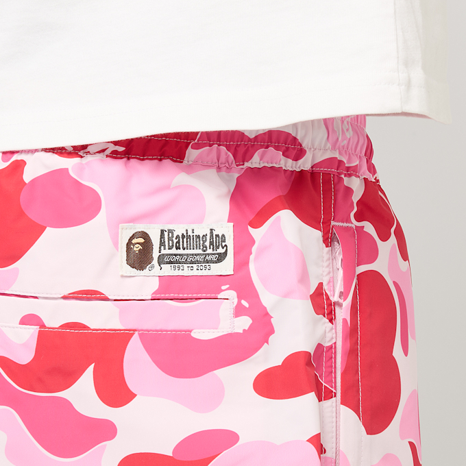 A Bathing Ape ABC Camo One Point Relaxed Fit Water Shorts pink rosa 88724 5