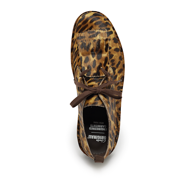 Clarks x Engineered Garments Desert Khan EG "Leopard Print" brun 88472 4