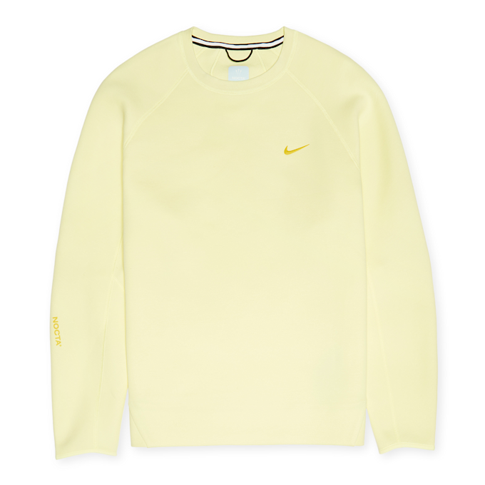 Nike x Nocta NRG Tech Fleece Crewneck Sweatshirt yellow 87749 1