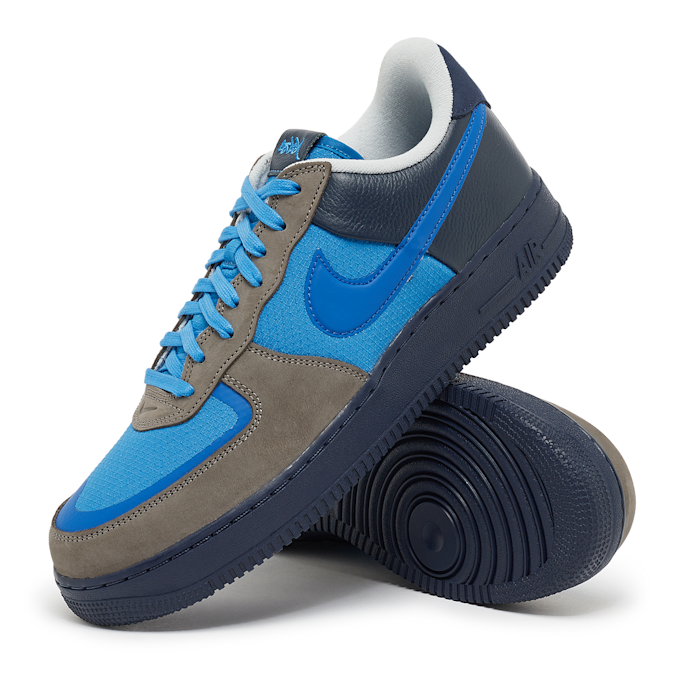 Nike x Stash Air Force 1 Low "Soft Grey" blau 88821 7