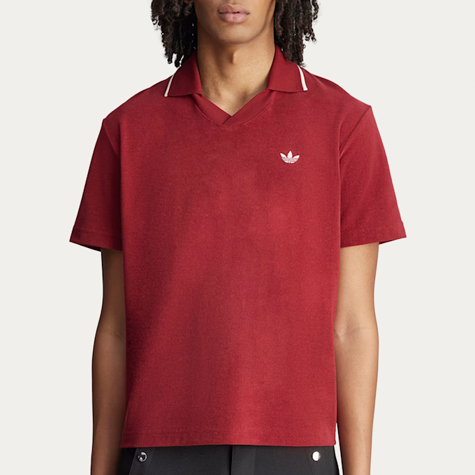 adidas Originals x Wales Bonner Terry Polo Shirt rood 89850 2