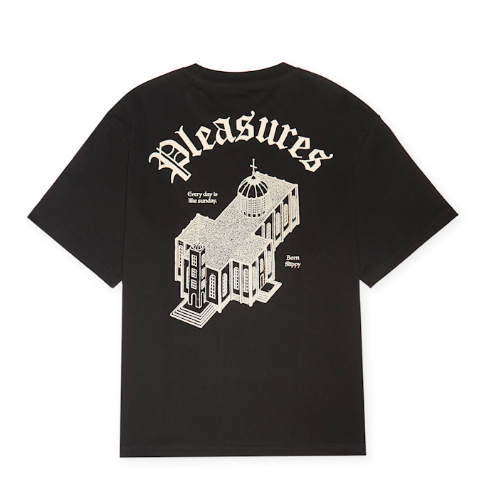 Pleasures Chapel Heavyweight Shirt black schwarz 86340 1