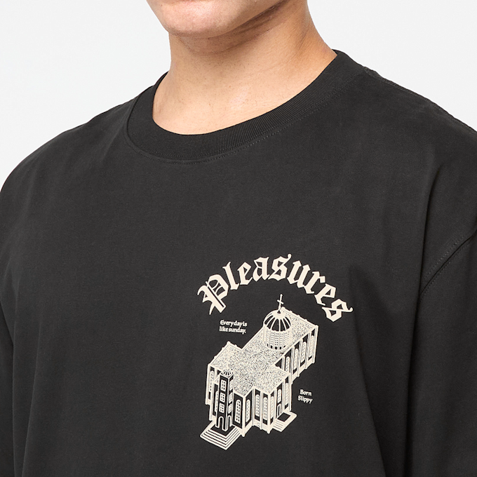 Pleasures Chapel Heavyweight Shirt black schwarz 86340 5
