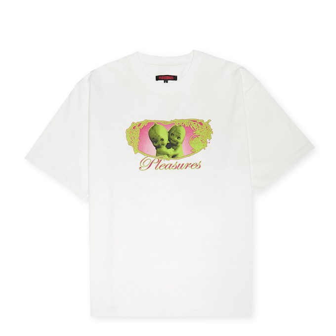 Pleasures Cutie Heavyweight Shirt white wit 89430 1