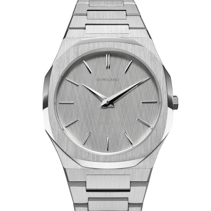 D1 Milano Ultra Thin Bracelet Linen Watch 40mm silber 88714 1