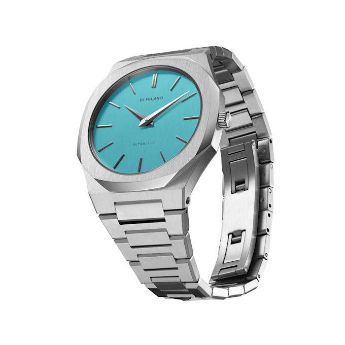 D1 Milano Ultra Thin Bracelet Light Blue Watch 38mm silver 88715 2