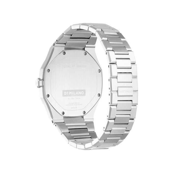 D1 Milano Ultra Thin Bracelet Light Blue Watch 38mm silver 88715 3
