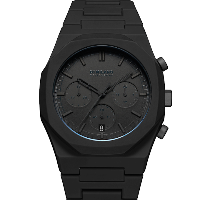 D1 Milano Polychrono Shadow Watch 40.5mm schwarz 87704 1