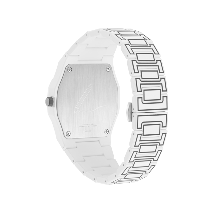 D1 Milano Polycarbon White Sketch Watch 40.5mm white 91043 3