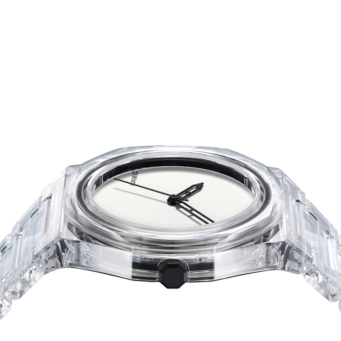 D1 Milano Nylon Exp White Watch 39mm silber 88717 4