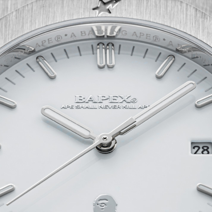 A Bathing Ape Type 9 Bapex Pantone silber 88718 3