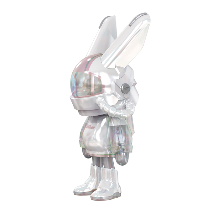MightyJaxx ROBBi for Wilson Rugby Set 1000% blanc 91112 2