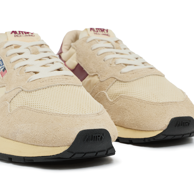 Autry Reelwind Low Man suede/net ecru/rubwine beige 87388 7