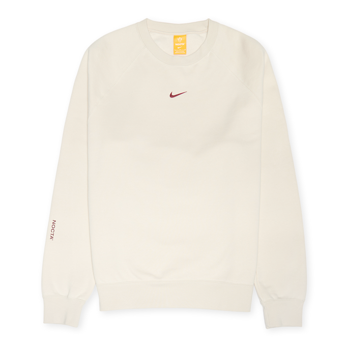 Nike Nockta Fleece Crewneck lt orewood brn/team red beige 87750 1
