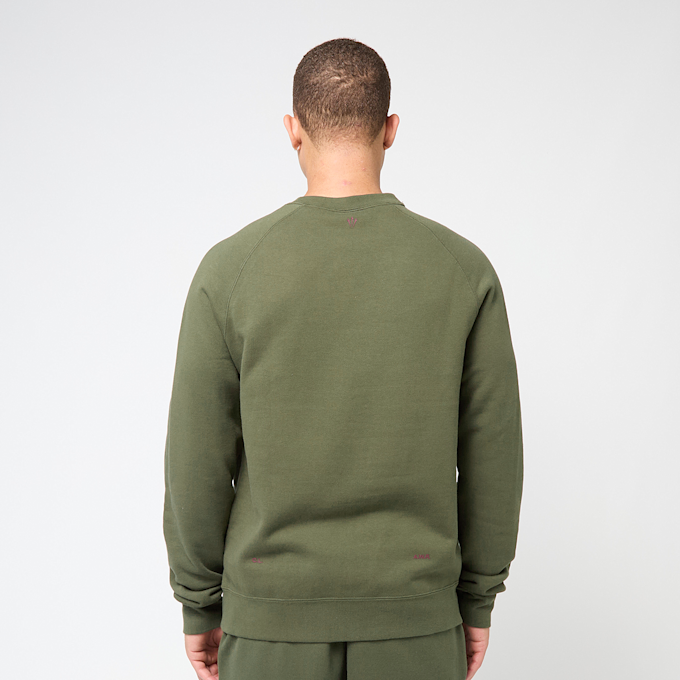 Nike Nocta Fleece Crewneck cargo khaki/team red grün 86292 4