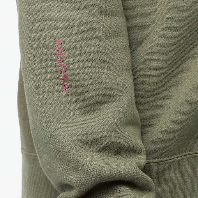 Nike Nocta Fleece Crewneck cargo khaki/team red grün 86292 7