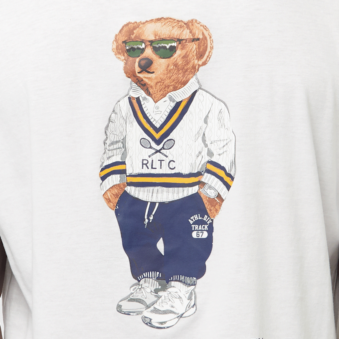 Polo Ralph Lauren SSCNCLSM1-SHORT SLEEVE-T-SHIRT f24 white denim bear blanc 89479 5