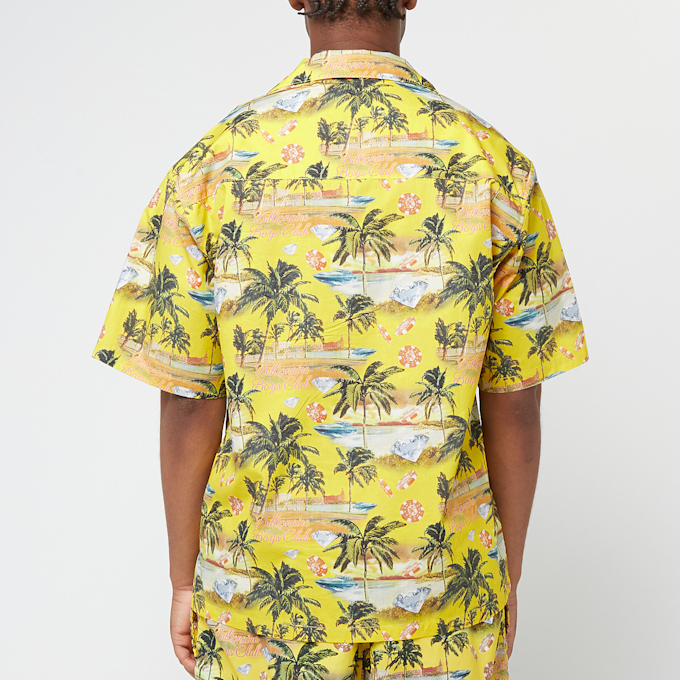 Billionaire Boys Club Resort Camp Collar Shirt jaune 86305 4