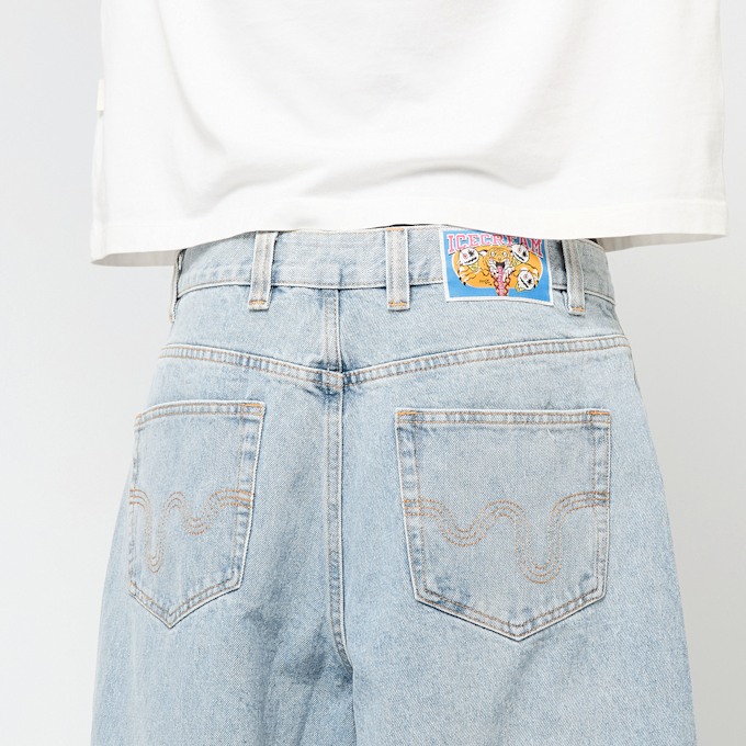 ICECREAM Running Dog Triple Scoop Denim Pant vintage wash blau 90166 6