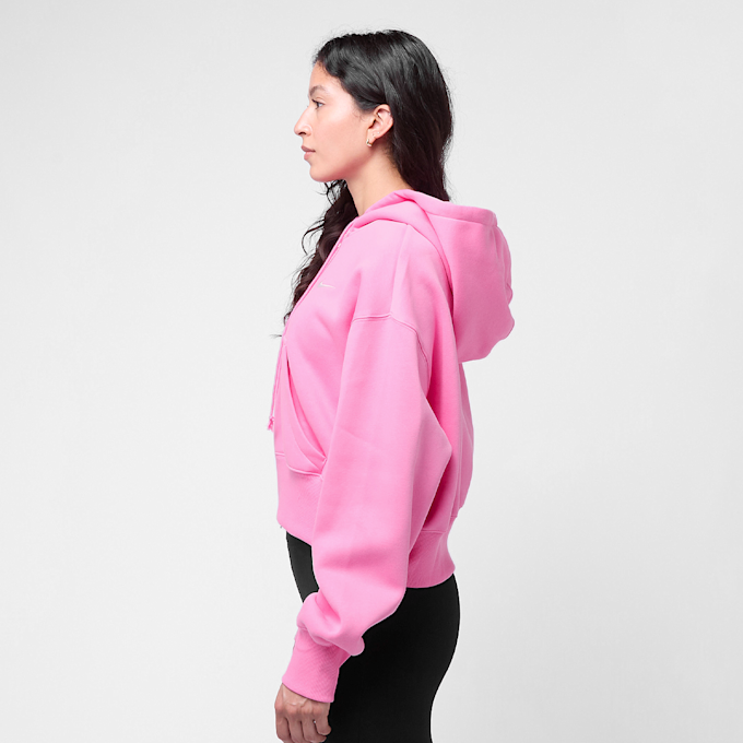 Nike W Nsw Phnx Flc Crop Fz Hdy playful pink/sail rosa 90195 3