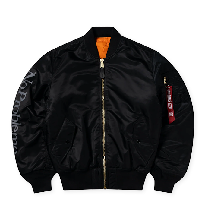 No Problemo x Alpha Industries No War MA-1 Jacket black 88551 1