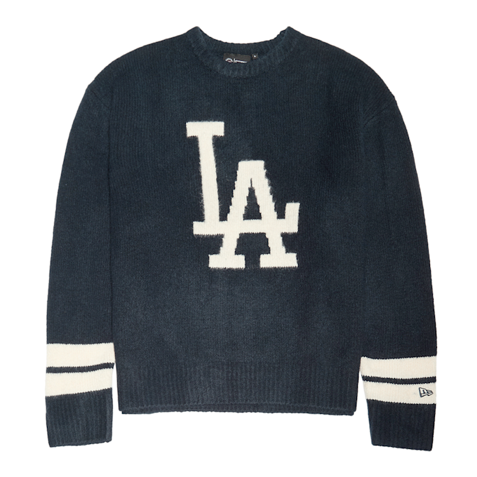 New Era MLB Knit Sweater Los Angeles Dodgers nvy blauw 86622 1