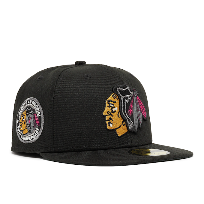 New Era 59Fifty NHL Black Dome Pack Chicago Blackhawks schwarz 86633 1