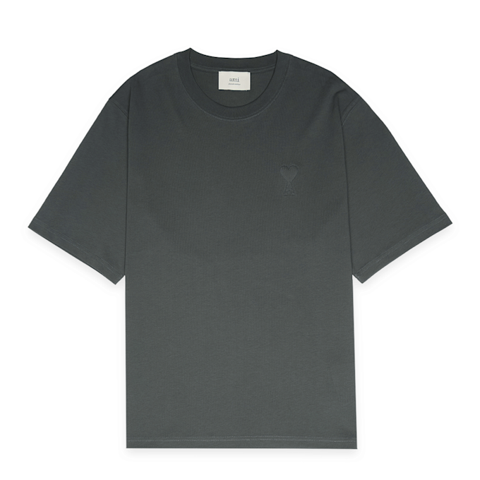 AMI PARIS Big ADC T-Shirt grau 91463 1