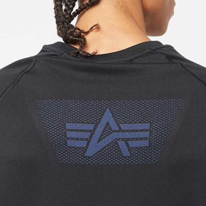 Alpha Industries Seamless Longsleeve Shirt noir 88007 6