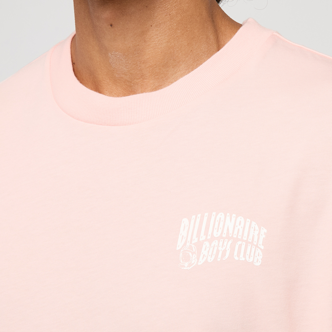 Billionaire Boys Club Small Arch Logo T-Shirt powder pink white logo light pink 91438 5