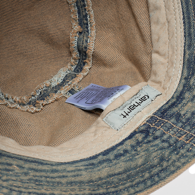 Carhartt WIP Tigan Bucket Hat blue / leather blue 90250 4