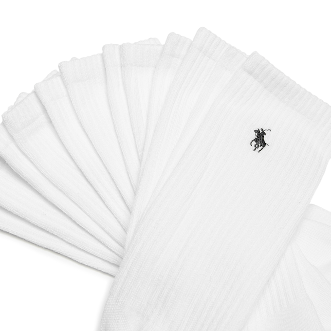 Polo Ralph Lauren Crew Socks 6-Pack white weiß 91371 2