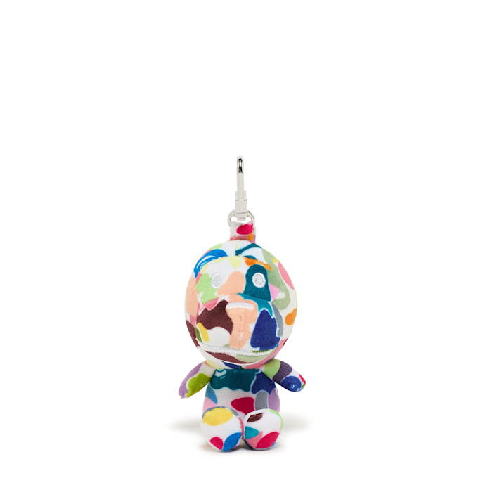 A Bathing Ape Multi Camo Baby Milo Plush Doll Key Chain L multicolore 92437 1