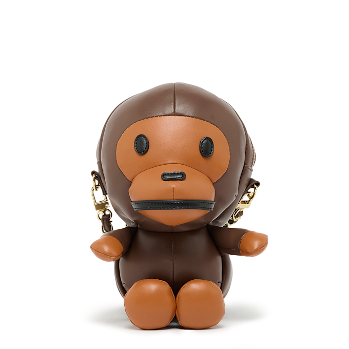 A Bathing Ape Baby Milo Plush Doll Mini Shoulder Bag L brown 92445 1