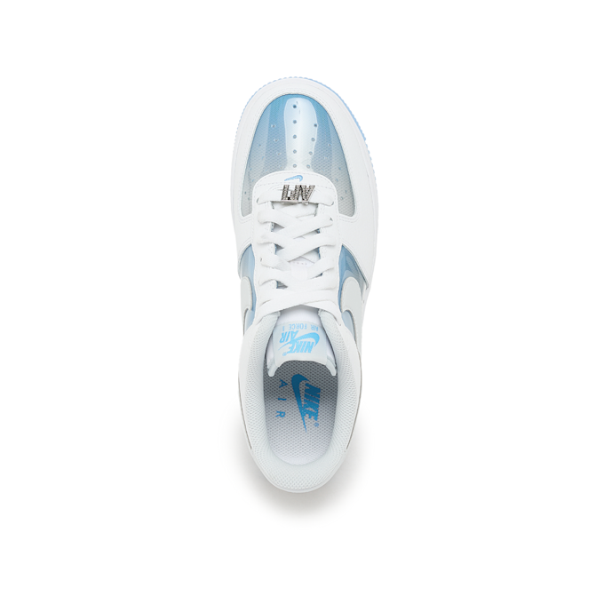 Nike W Air Force 1 Retro Qs white/pure platinum-univ blue weiß 94151 4