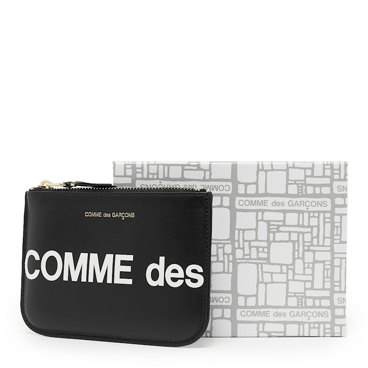Buy Comme des Garcons Wallet Huge Logo in black | SA8100HL-1