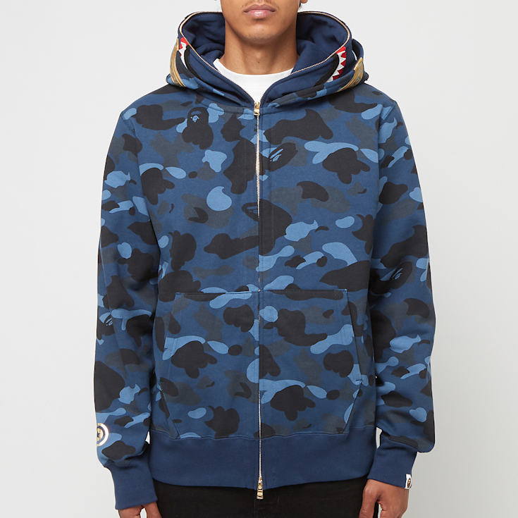 Buy A Bathing Ape Color Camo Double Shark Full Zip Hoodie in