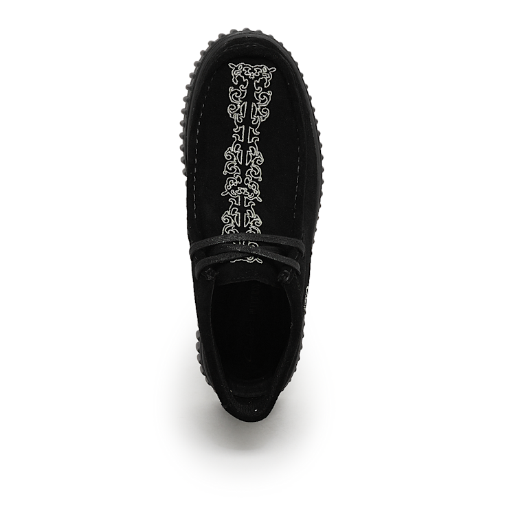 CLARKS×PLEASURES TORHILL WOVEN ブラック 26.0 CLARKS X PLEASURES TORNHILL WOVEN - BLACK SUEDE – HOMETEAM
